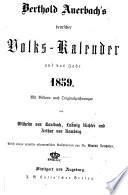Berthold Auerbach's deutscher Familienkalender auf das Jahr ..