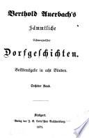 Berthold Auerbach's Sämmtliche Schwarzwälder Dorfgeschichten