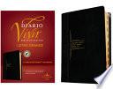 Biblia de Estudio del Diario Vivir Rvr60, Letra Grande (Letra Roja, Sentipiel, Negro/Ónice, Índice)