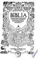 Biblia en lengua Espanola traduzida palabra por palabra de la verdad Hebrayca por muy excelentes letrados vista y examinada por el officio de la Inquisicion