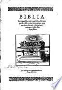 Biblia en lengua Espanola traduzida palabra por palabra dela verdad Hebrayca (etc.)