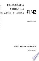 Bibliografía argentina de artes y letras