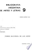 Bibliografía argentina de artes y letras