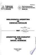 Bibliografía argentina de ciencias sociales