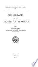 Bibliografía de la lingüística española