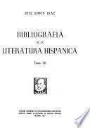 Bibliografía de la literatura hispánica