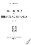 Bibliografía de la literatura hispánica