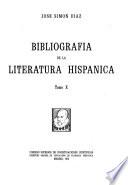 Bibliografía de la literatura hispánica