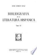 Bibliografía de la literatura hispánica