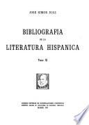 Bibliografía de la literatura hispánica