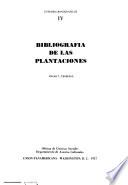 Bibliografía de las plantaciones