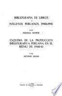 Bibliografía de libros y folletos peruanos, 1940-1941