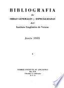 Bibliografia de obras generales y especializadas