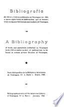 Bibliografía de trabajos publicados en Nicaragua