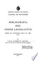 Bibliografía del Poder Legislativo
