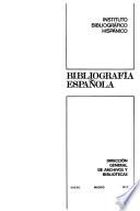Bibliografía española