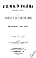 Bibliografía española ...