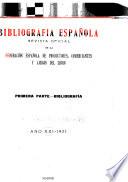 Bibliografía española