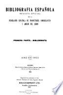 Bibliografía española