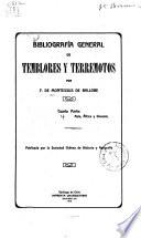 Bibliografía general de temblores y terremotos