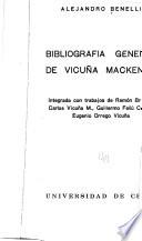 Bibliografía general de Vicuña Mackenna