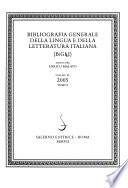 Bibliografia generale della lingua e della letteratura italiana
