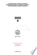Bibliografía jurídica de la integración europea