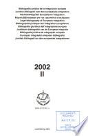 Bibliografía jurídica de la integración europea