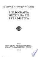 Bibliografía mexicana de estadística ...