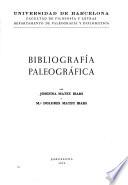 Bibliografía paleográfica