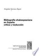 Bibliografía shakespeariana en España
