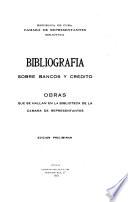 Bibliografia sobre bancos y credito