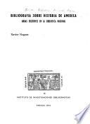 Bibliografía sobre historia de América