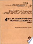 Bibliografía sobre Judaísmo argentino