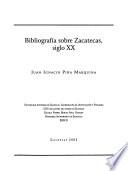 Bibliografía sobre Zacatecas