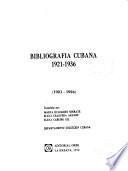 Bibliografʹia cubana : 1921-1936