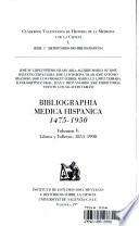 Bibliographia medica hispanica, 1475-1950 (V): Libros y folletos, 1851-1900