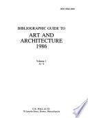 Bibliographic Guide to Art and Architecture