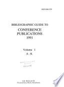 Bibliographic Guide to Conference Publications