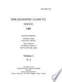 Bibliographic Guide to Dance, 1996