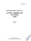 Bibliographic Guide to Latin American Studies