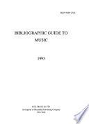 Bibliographic Guide to Music