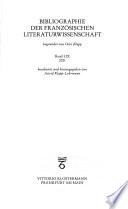 Bibliographie d'histoire littéraire française