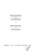 Bibliographie de la philosophie