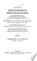 Bibliographie der Sozialethik