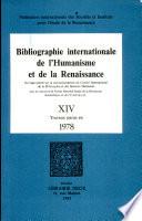 Bibliographie Internationale de l''Humanisme et de la Renaissance