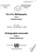 Bibliographie Mensuelle