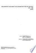 Bibliography and Index to Palaeobotany and Palynology 1971-1975: Index