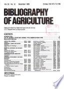 Bibliography of Agriculture