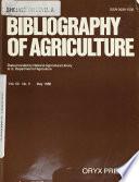 Bibliography of Agriculture